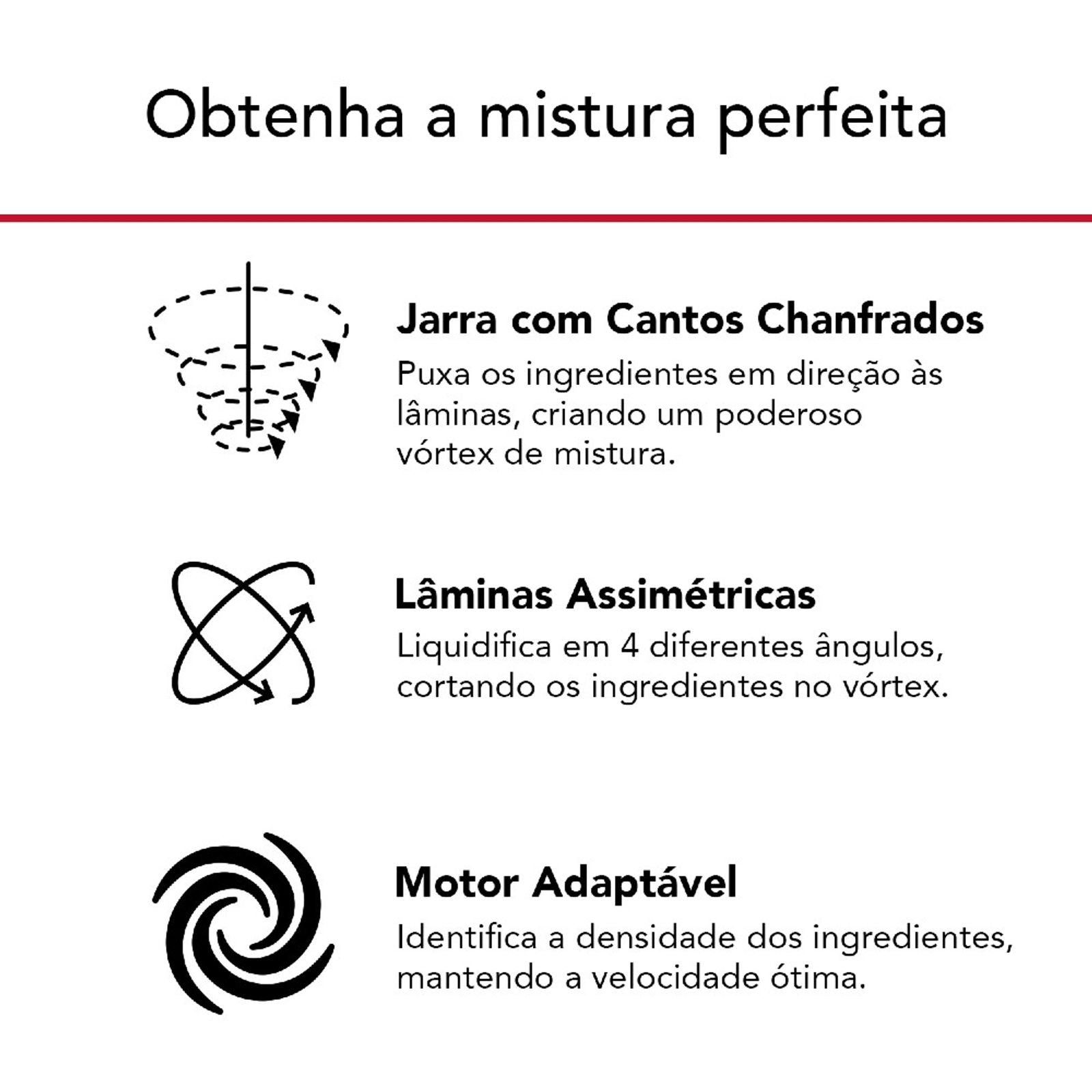 Liquidificador KitchenAid 1,6L KUA35AV Empire Red 1200W Vermelho 220V