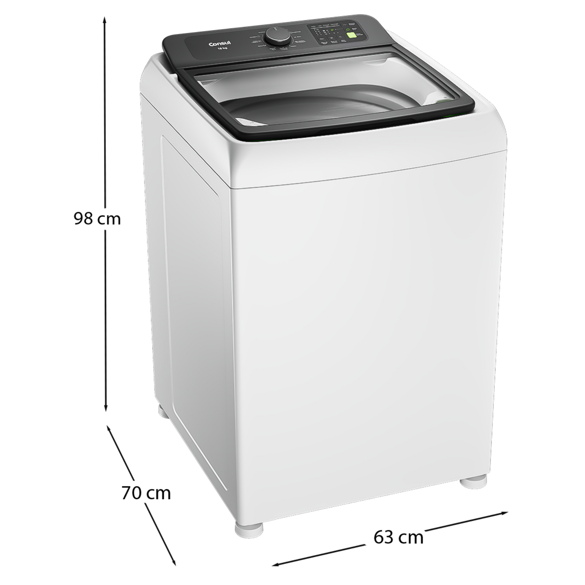 Lavadora de Roupas Consul 16Kg CWN16A Modo Eco Branco 220V