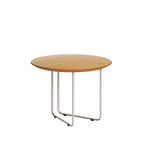 Mesa de Centro Redonda Side Imcal 56x40 Pé em Metal Nature