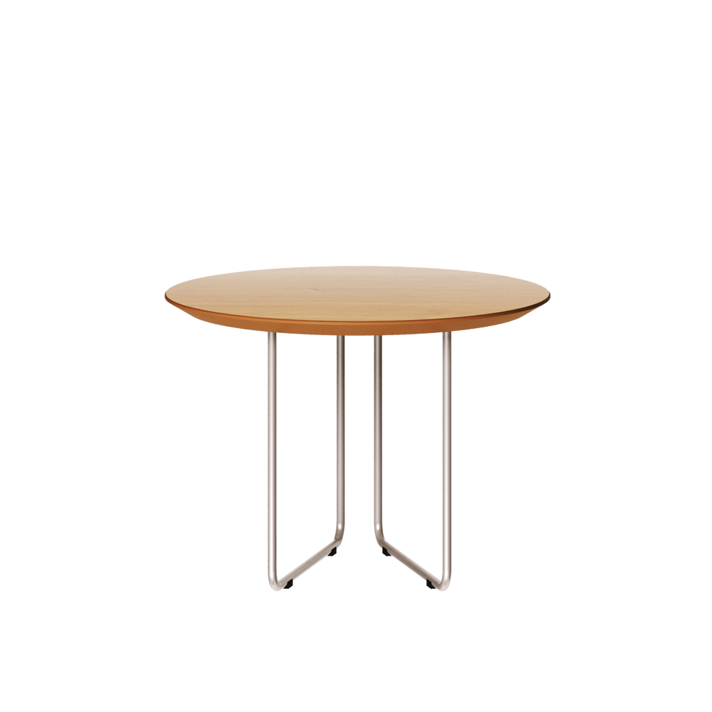 Mesa de Centro Redonda Side Imcal 56x40 Pé em Metal Nature