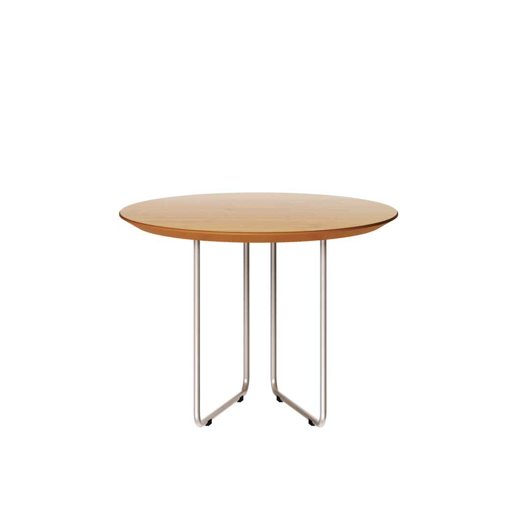 Mesa de Centro Redonda Side Imcal 56x40 Pé em Metal Nature
