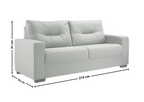 Sofá Living MH4209 213cm Herval 2 assentos Cinza Claro