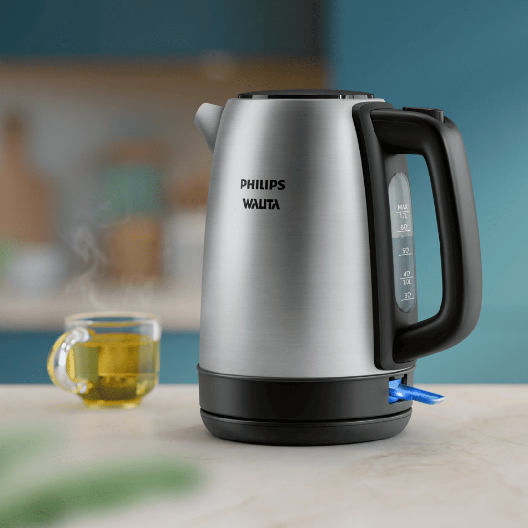 Chaleira Elétrica Philips Walita 1,7L 1850W HD9350 Inox 220V