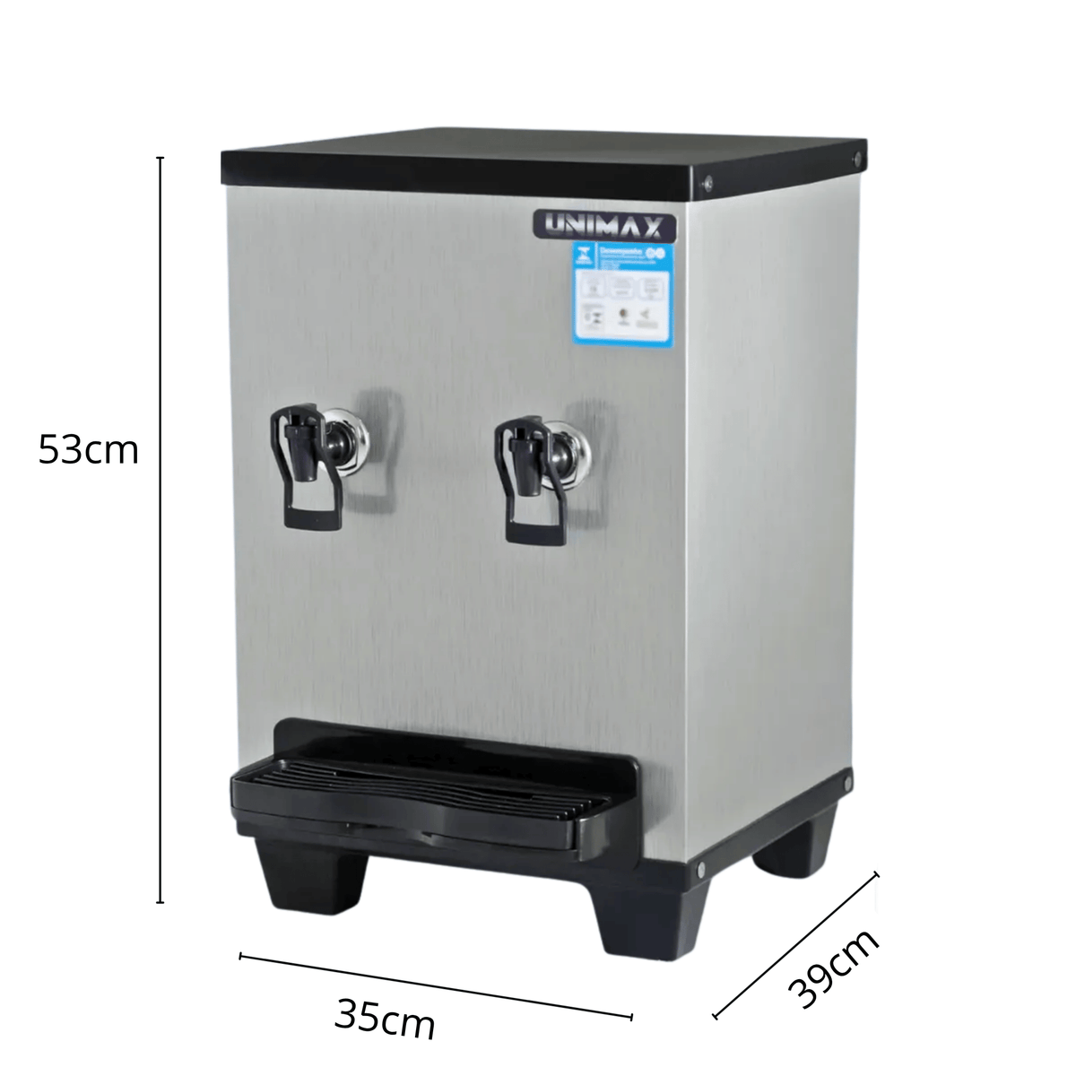 Bebedouro de Água Industrial Unimax 10L Bancada Inox 220V