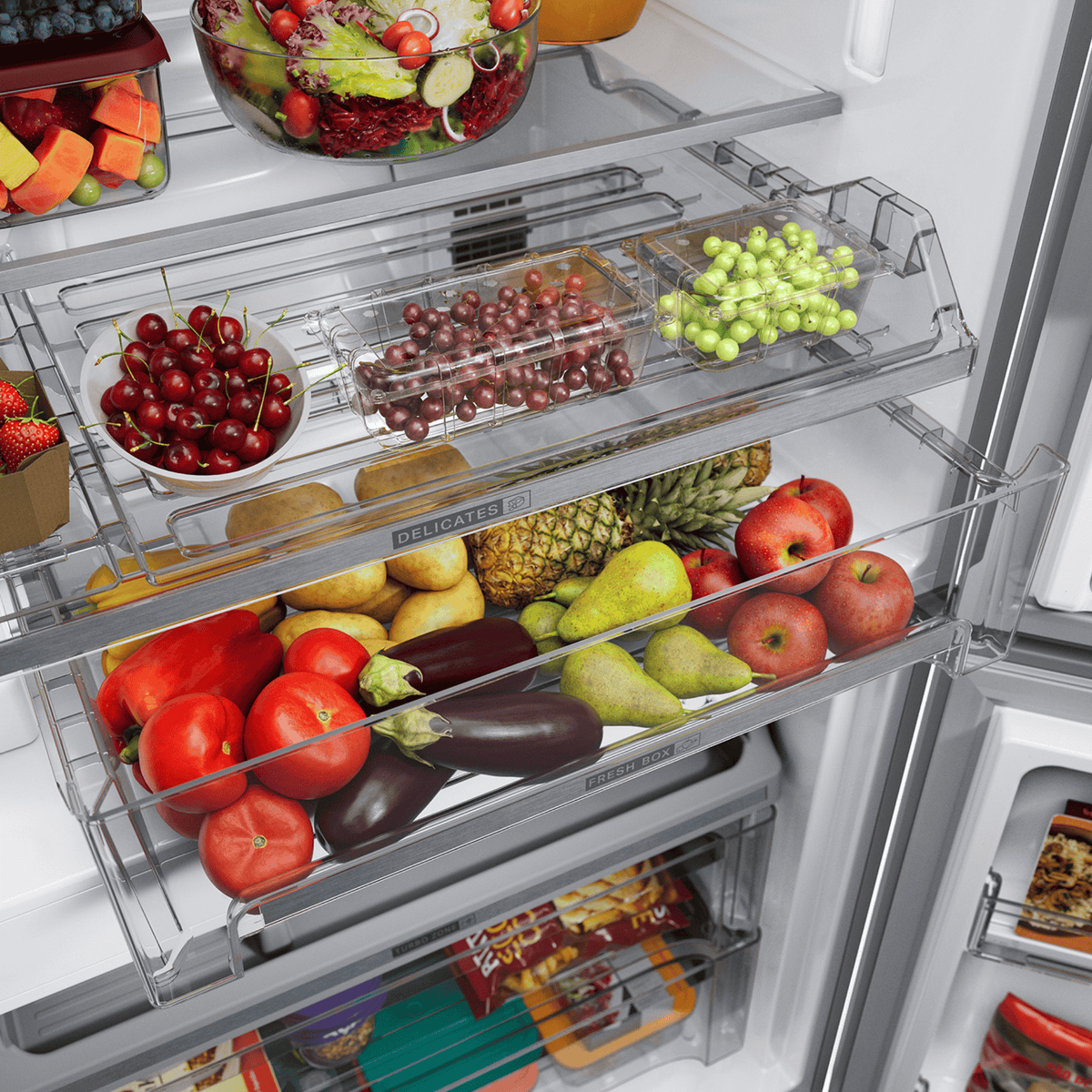 Refrigerador Brastemp 544L BRH86M French Door Gourmand Inverter Água e Gelo na Porta Inox 220V