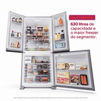 Refrigerador Brastemp 630L BRO88AKXNA 3 Portas Inteligente B=Smart French Door Inverter Inox Bivolt