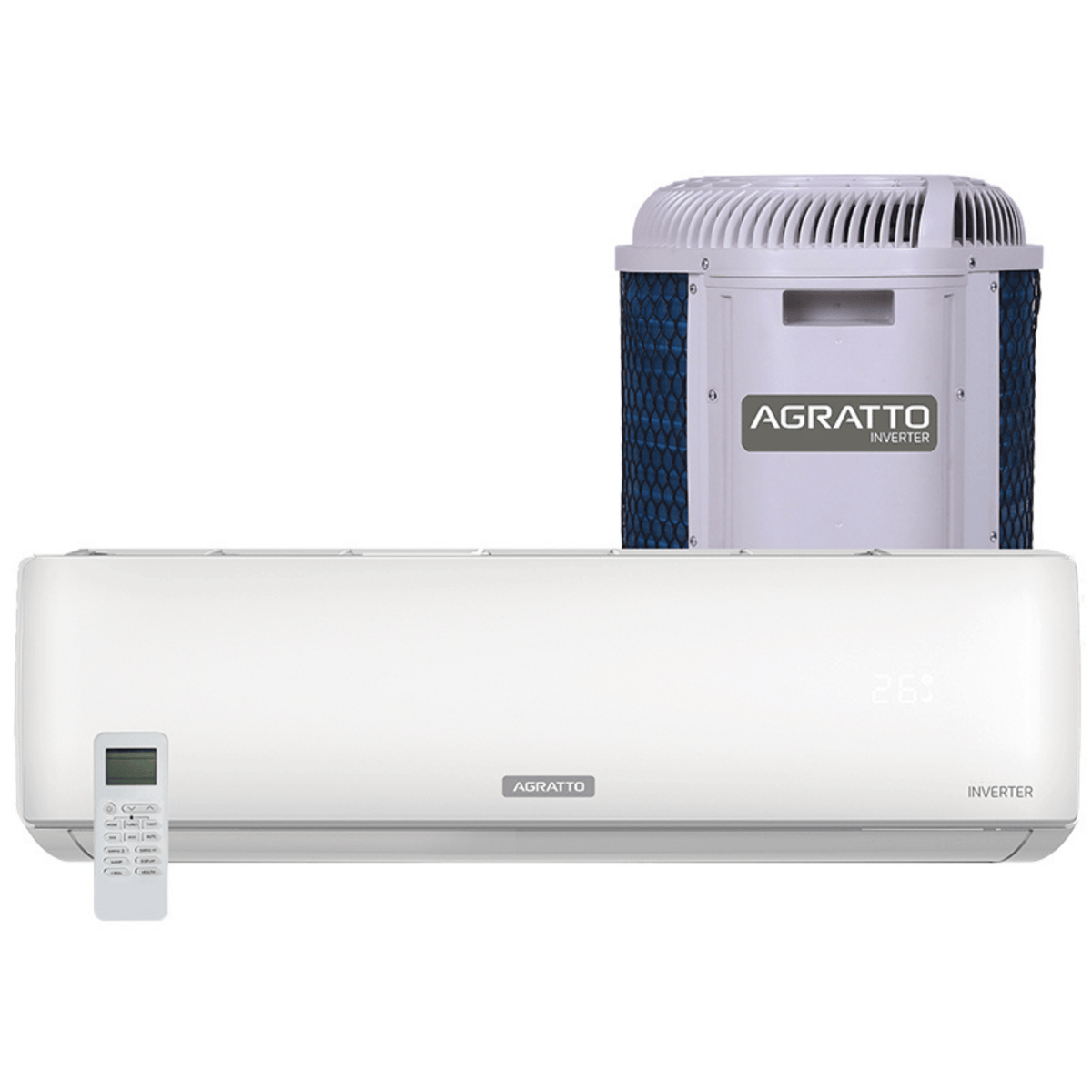Ar-Condicionado Split Inverter Zen Agratto 9.000 BTUs Quente e Frio ZICST9QF 220V