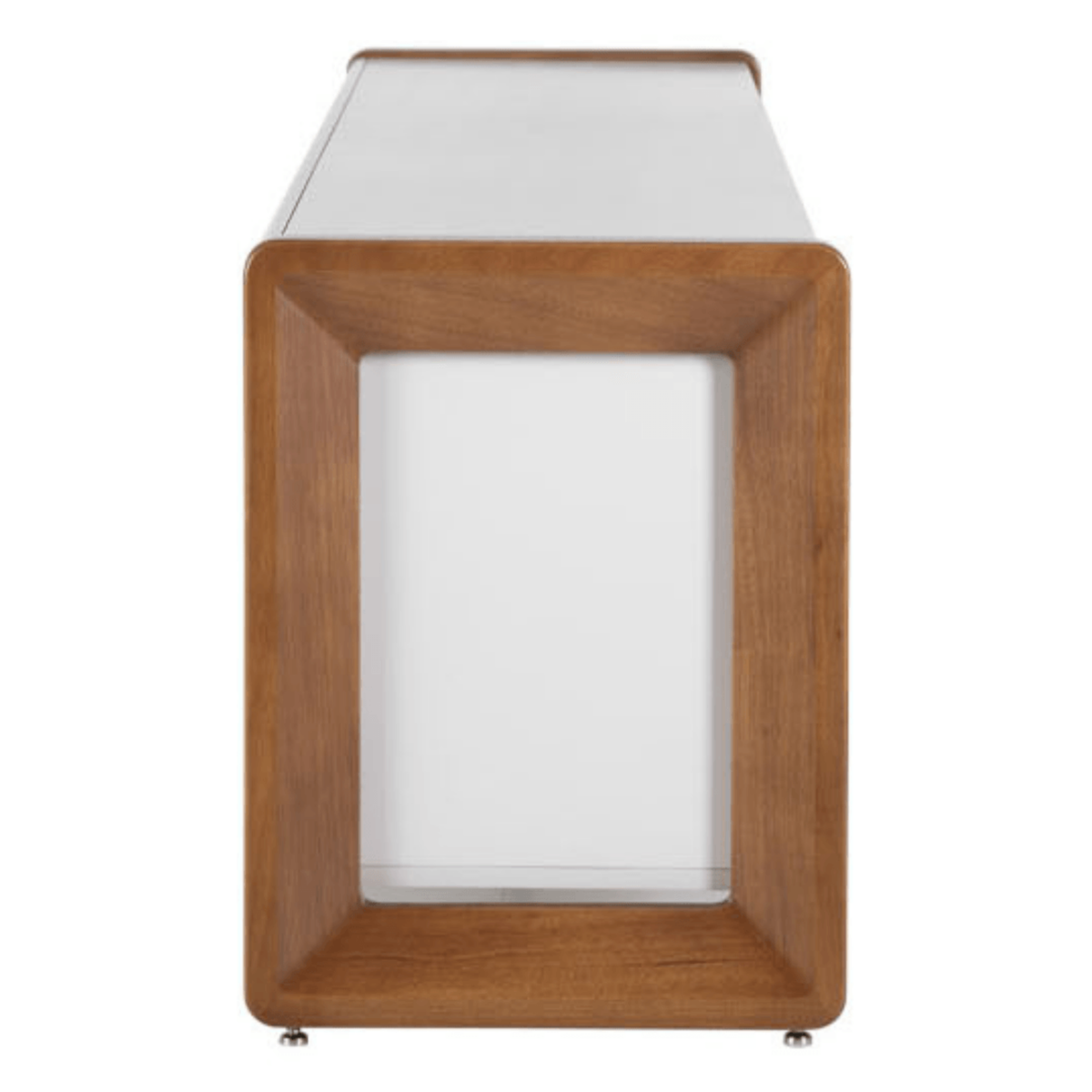 Rack Bristol Província 225cm 2 Portas 1 Gaveta Off White Fosco/Natural