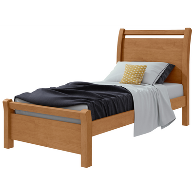 Cama Solteiro Reali Lopas Amêndoa Clean