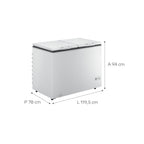 Freezer Horizontal Consul 414L 2 Portas CHB42FB Branco 220V
