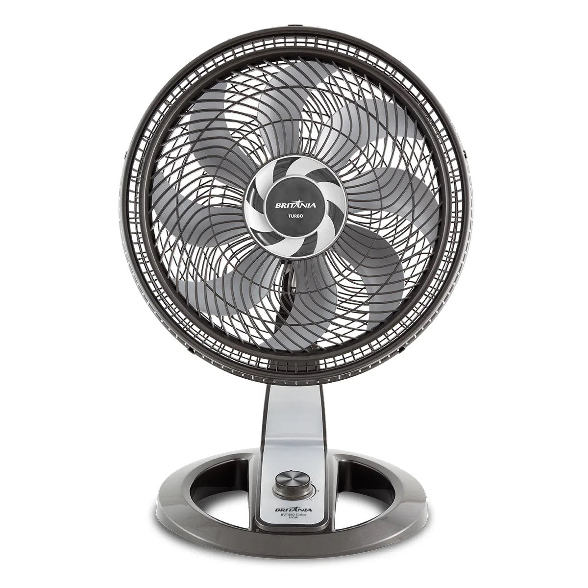 Ventilador de Mesa/Parede Britânia Turbo BVT480 8 Pás 50cm Titanium 220V