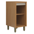 Armário Balcão de Cozinha Allure Linea 100% MDF 40cm Jequitibá e Gris