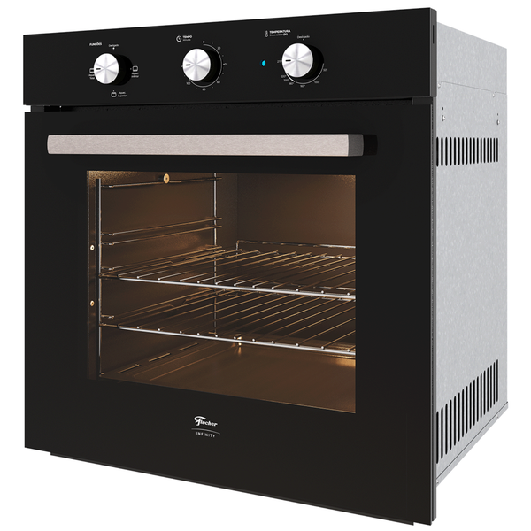 Forno de Embutir  Elétrico Fischer 78L Infinity com Grill Preto 220V