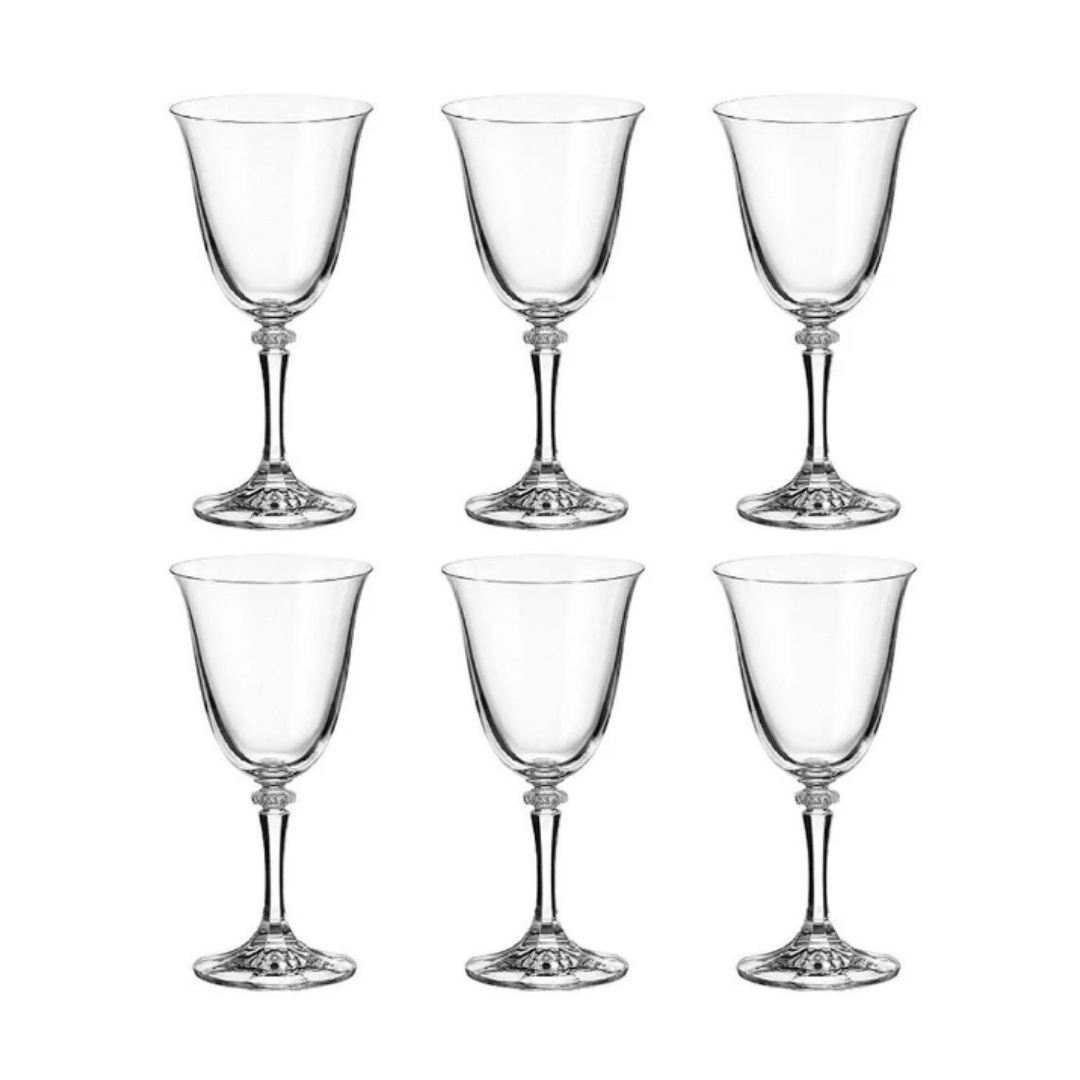 Jogo de 6 Taças para Vinho Tinto Dayhome Branta em Cristal 290ml