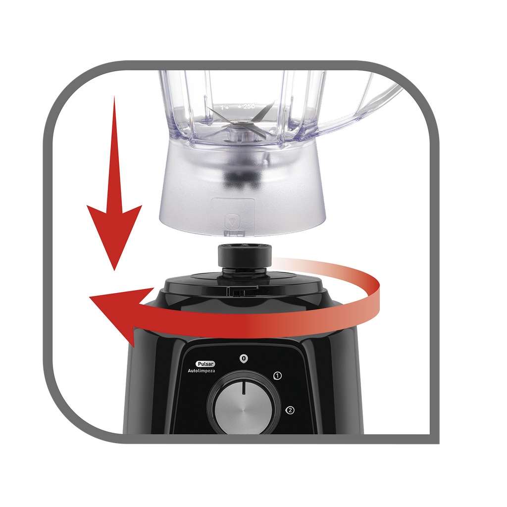 Liquidificador Arno 2L Power Mix Plus 550W LQ20 Preto 220V