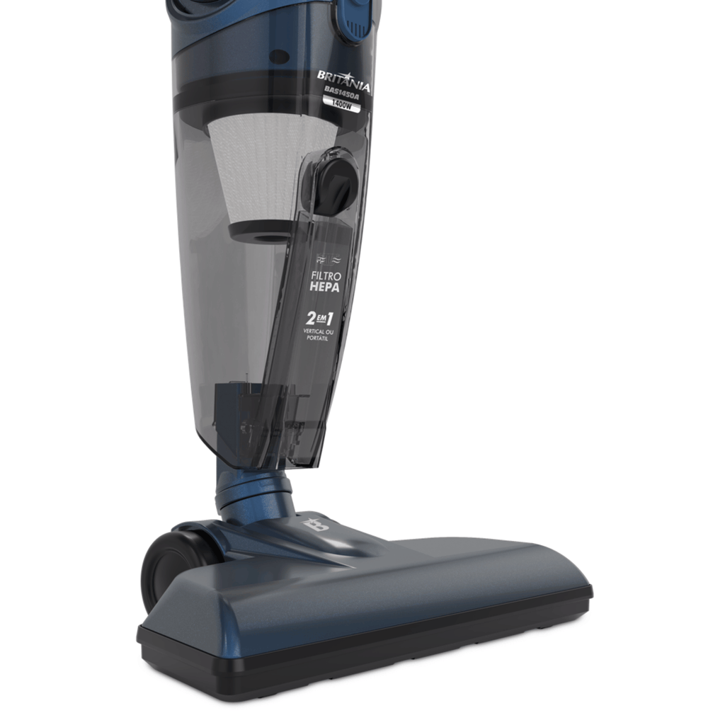 Aspirador de Pó Vertical 2 em 1 Britania BAS1450A Azul 220V