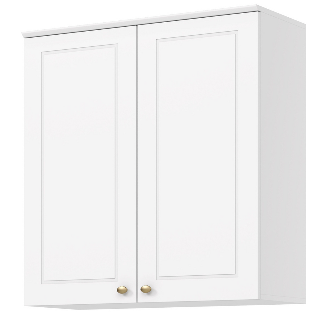Armário Aéreo de Cozinha Americana Henn 100% MDF 2 Portas 80cm Branco HP