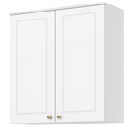 Armário Aéreo de Cozinha Americana Henn 100% MDF 2 Portas 80cm Branco HP