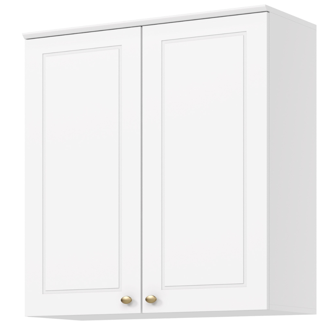 Armário Aéreo de Cozinha Americana Henn 100% MDF 2 Portas 80cm Branco HP