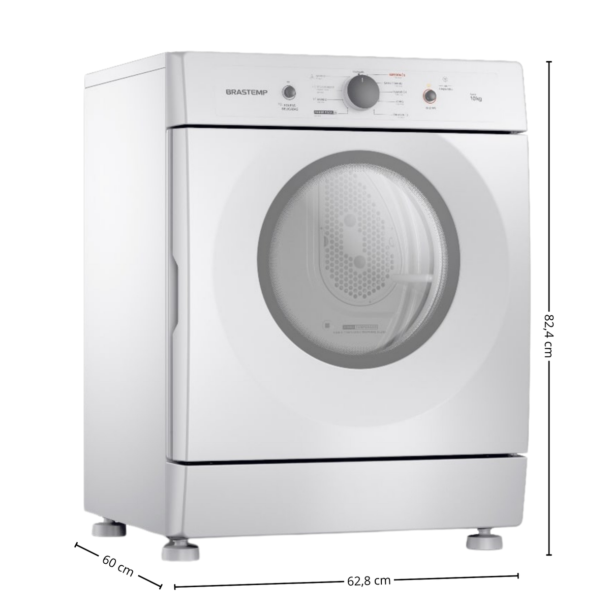 Conjunto Brastemp Lavadora de Roupas 14kg Advanced BWF14AB + Secadora Piso 10kg BSR10BB 220V