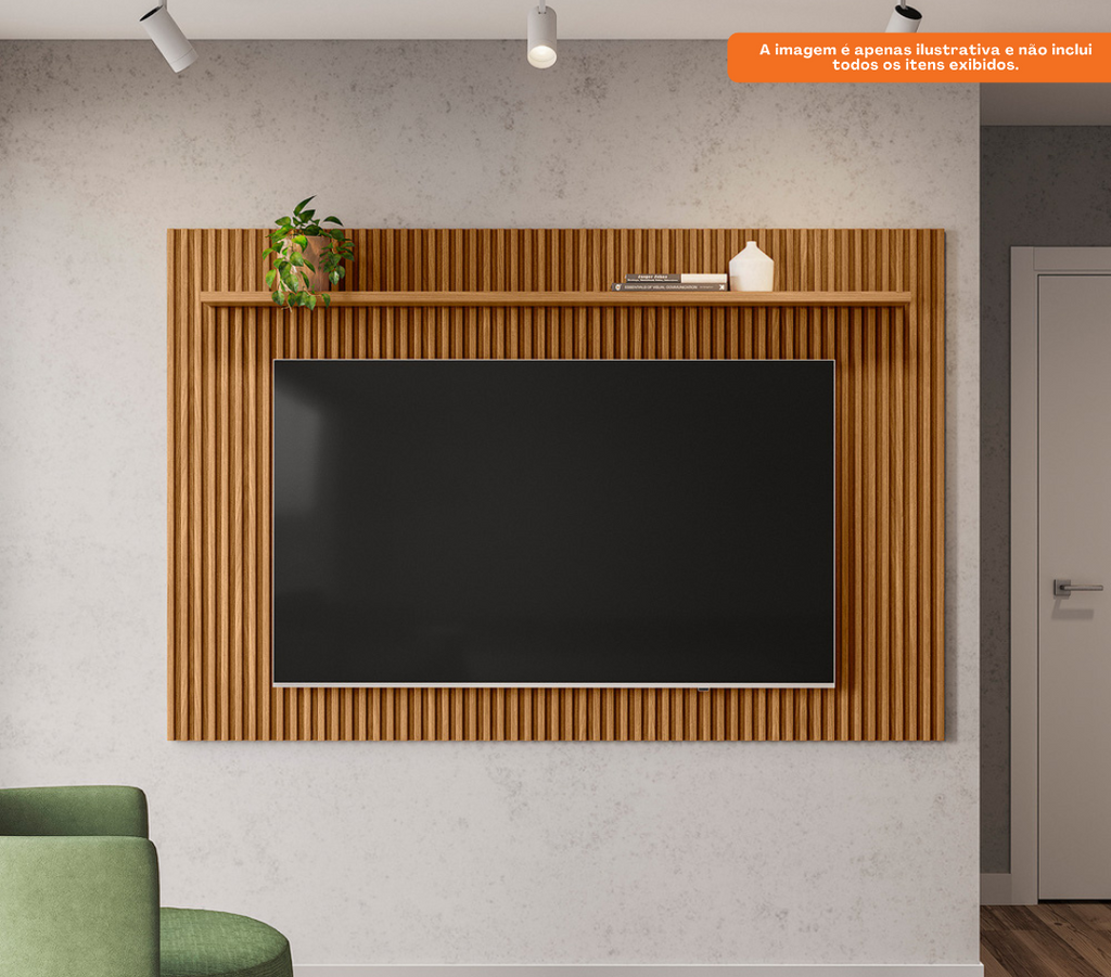 Painel Suspenso Genova Linea 201cm Nature Fosco