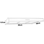 Depurador de Ar Slim Suggar 80cm 3 Velocidades DPS182PT Preto 220V