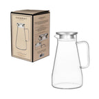 Jarra de Vidro  Etilux Mercury 1,5L Tampa de Aço Inoxidável