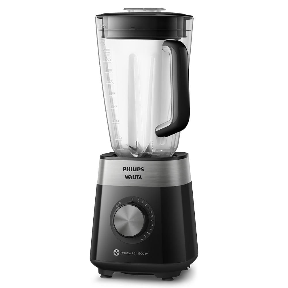 Liquidificador Philips Walita 2L Série 5000 1200W RI2242 Preto/Inox 220V