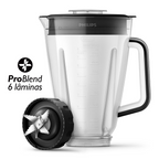 Liquidificador Philips Walita 2L Série 5000 1200W RI2242 Preto/Inox 220V