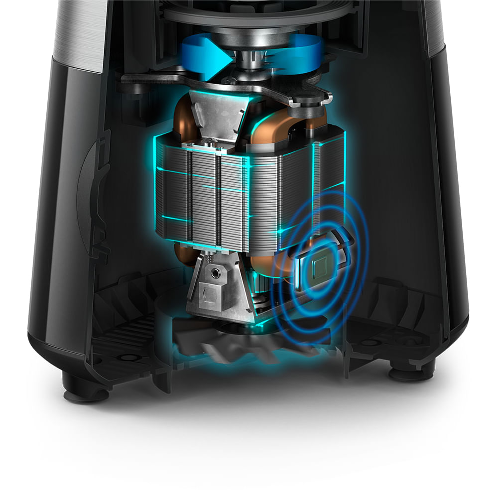 Liquidificador Philips Walita 2L Série 5000 1200W RI2242 Preto/Inox 220V