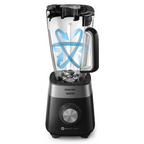 Liquidificador Philips Walita 2L Série 5000 1200W RI2242 Preto/Inox 220V