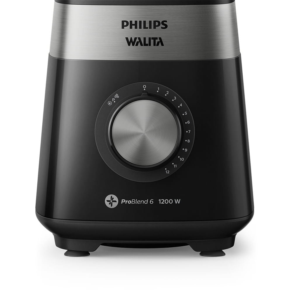 Liquidificador Philips Walita 2L Série 5000 1200W RI2242 Preto/Inox 220V