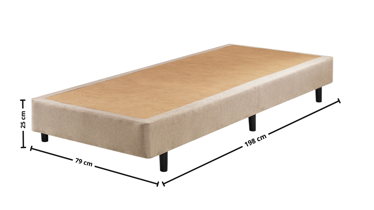 Base Para Colchão High Spring Ecoflex 79x198x25cm Bege