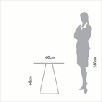 Mesa Lateral TB636 Dalla Costa 60cm 100% MDF Carvalho Rosé