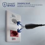 Mini Refrigerador Electrolux 83L EMD1B Duplex Inverter Preto Bivolt