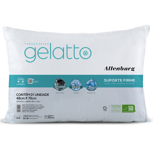 Travesseiro Altenburg Gelatto 48x70cm Turqueza