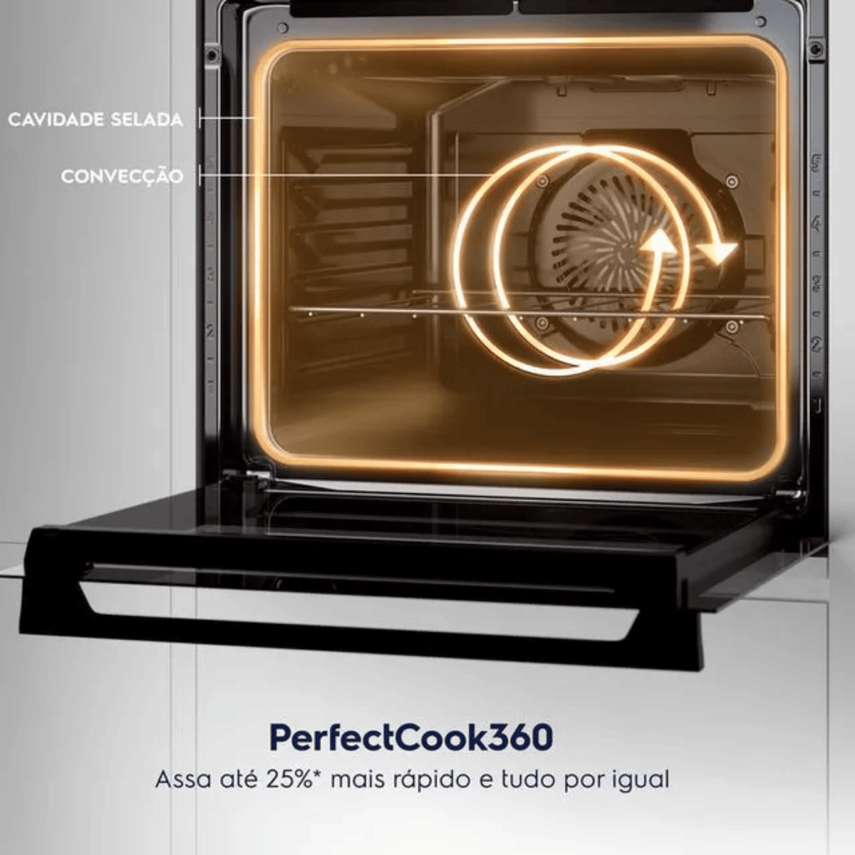 Fogão de Embutir 5 Bocas Electrolux Experience FE5EB com Mesa de Vidro Grill e PerfectCook360 Preto 220V