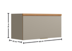 Armário Aéreo de Cozinha Linea Allure 80cm 1 Porta basculante Jequitiba e Gris