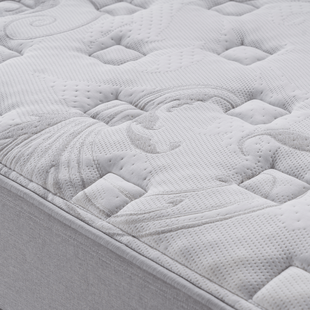Conjunto Cama Box Blend Casal Ecoflex 128x188x56cm Molas Ensacadas Wide PZ3 Prata