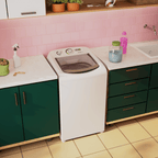 Lavadora de Roupas Consul 13Kg CWH13AB Dosagem Econômica Cesto Inox Branca 220V