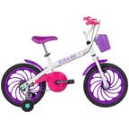 Bicicleta Caloi Ceci Aro 16 com Cestinha Branco