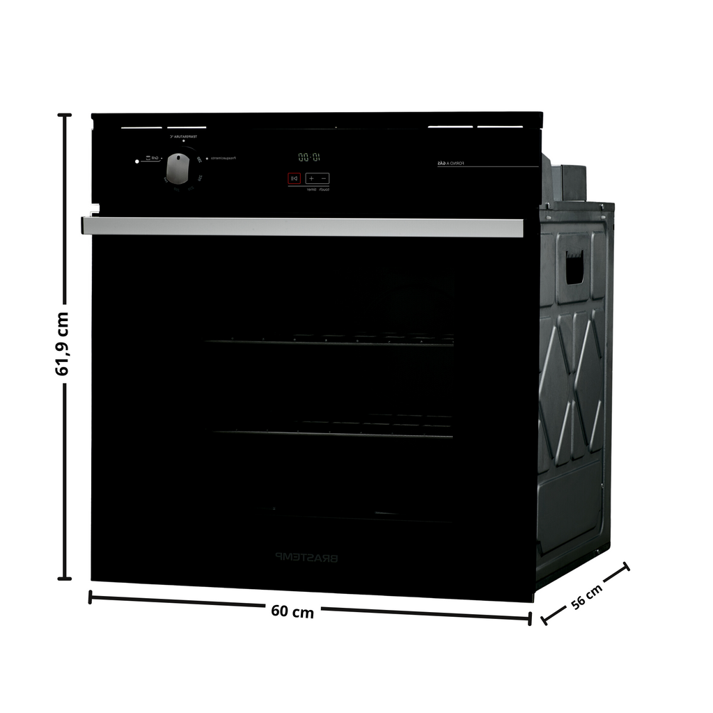 Kit Brastemp de Embutir Forno Elétrico 84 Litros BOC84AE+Micro-ondas 32 Litros BM146AE Preto 220V