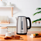 Chaleira Elétrica Midea 1,7L EKA23X2 com Visor Inox/Preto 220V