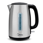 Chaleira Elétrica Midea 1,7L EKA23X2 com Visor Inox/Preto 220V