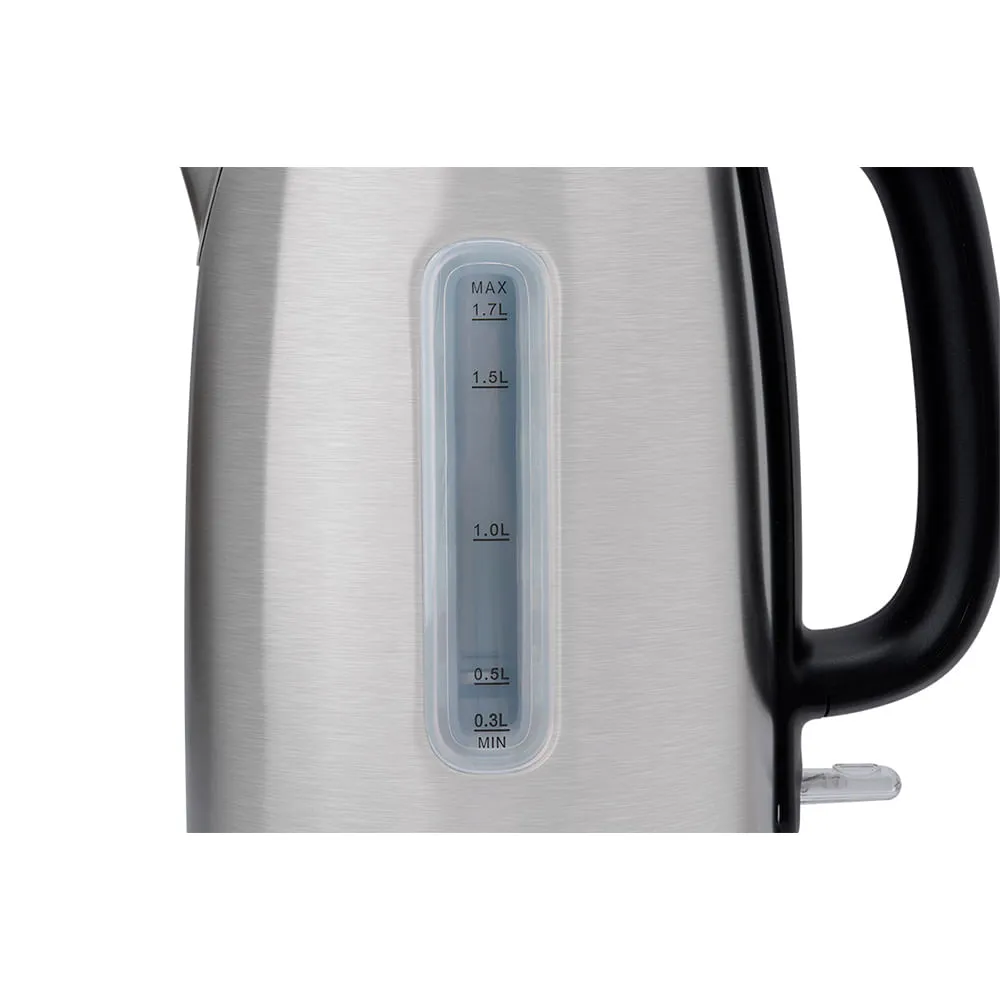 Chaleira Elétrica Midea 1,7L EKA23X2 com Visor Inox/Preto 220V