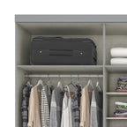 Roupeiro Americano Henn 262cm 6 Portas 4 Gavetas Cinza