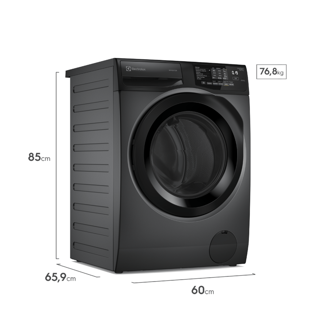 Lava e Seca Electrolux 12kg LSC12 Inverter Lavagem Inteligente Cinza Ônix 220V
