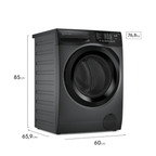 Lava e Seca Electrolux 12kg LSC12 Inverter Lavagem Inteligente Cinza Ônix 220V