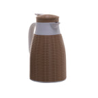 Garrafa Térmica Coliseu 1L Com Rattan Marrom