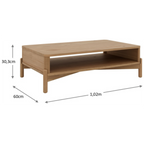 Mesa de Centro Nest Finestra 102x60 Tauari